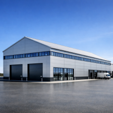 Утепленный каркасный ангар под ключ 36х96х15 м (3456 м²)